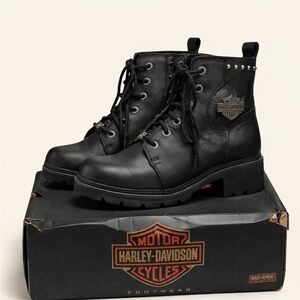 Harley-Davidson Black Ankle Boots